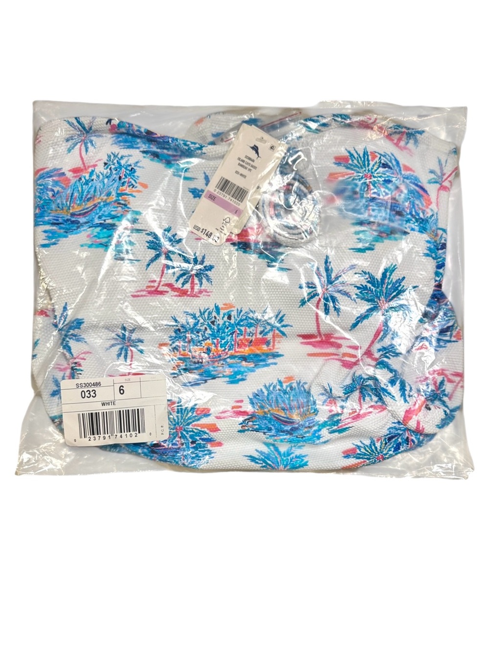 Tommy Bahama Island Cays Oasis Bandeau One Piece - Picture 4 of 13